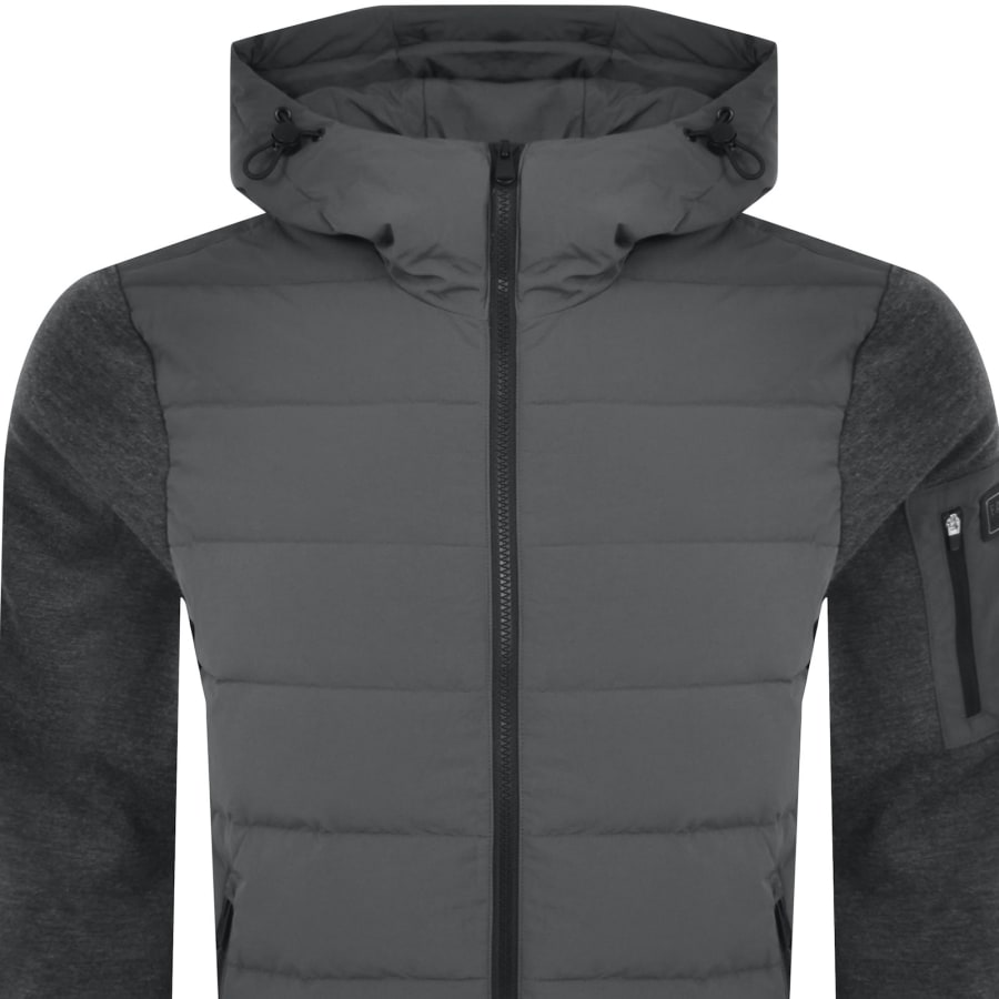 Barbour International Stanley Quilted Jacket Grey Mainline Menswear